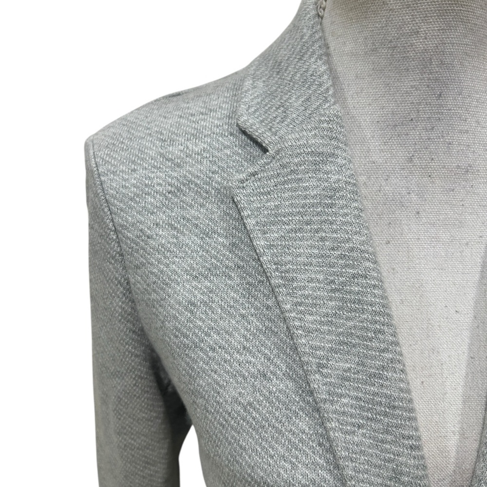 Faherty Inlet Heather Gray 2 Button Stretchy Knit… - image 5